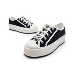 Dior Woman Black White Platform