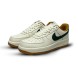 Унисекс кроссовки Nike Air Force White/Brown Black Swoosh