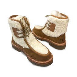 Celine Winter Woman Brown White