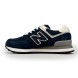 Унисекс кроссовки New Balance 574 Suede Black/Dark Navy