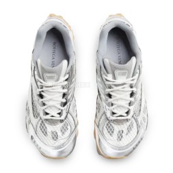 Bottega Veneta Orbit Sneaker Silver/White Parakeet