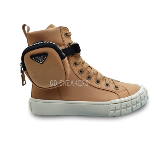 Женские кроссовки Prada Wheel Brown