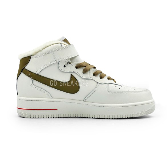 Унисекс зимние кроссовки Nike Air Force 1 Utility Mid Off Brown