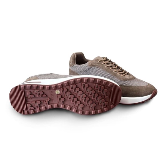 Мужские кроссовки Loro Piana Textile Sneakers Brown