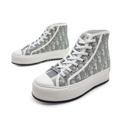 Dior Sneakers High Platform White/Grey