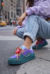 Louis Vuitton Trainer Maxi Skateboard Shoes Low-Top Purple