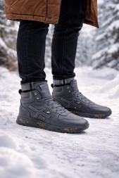 Premiata Leather High Man Winter Grey