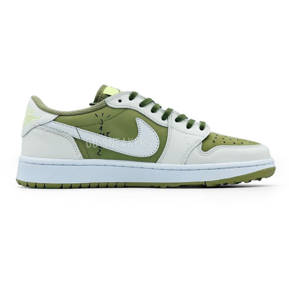 Мужские кроссовки Nike Air Jordan 1 Retro Low Golf Travis Scott Neutral Olive Man