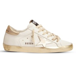 Golden Goose Super-Star Donna Con Foxing Sparkle Dorato