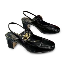 Valentino Leather Pumps Lacquered Black