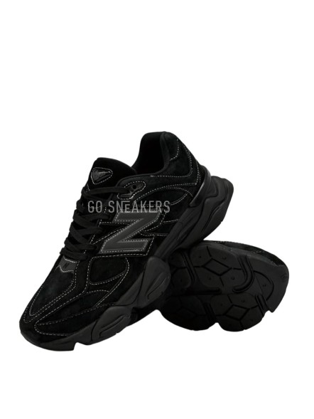 Мужские зимние кроссовки New Balance 9060 Black Winter Suede