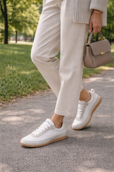 Женские кеды Alexander McQueen EC1 Suede Low top Casual Shoes Women’s White