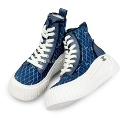 Chanel Winter Sneakers Blue