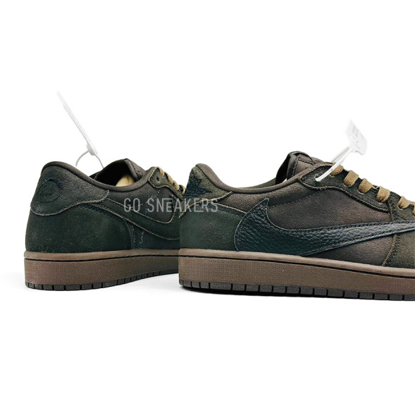 Мужские кроссовки Travis Scott x Air Jordan 1 Low OG «Velvet Brown»