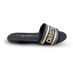 Dior Flip-flops Textile White/Black