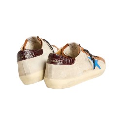 Golden Goose Superstar LTD Light Blue Star and Crocodile Heel Tab