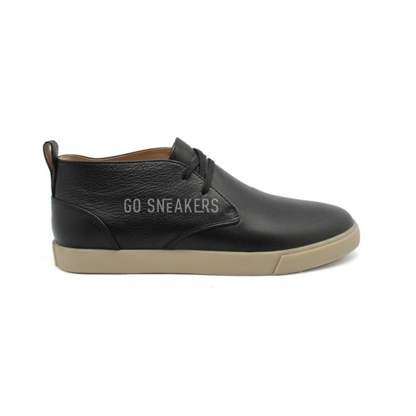 Мужские ботинки Loro Piana Freetime Lace Up Sneakers Black Leather