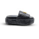 Женские шлепки Gucci Flip-flops Platform Double G Black