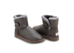 Bailey Button Mini Metallic Grey
