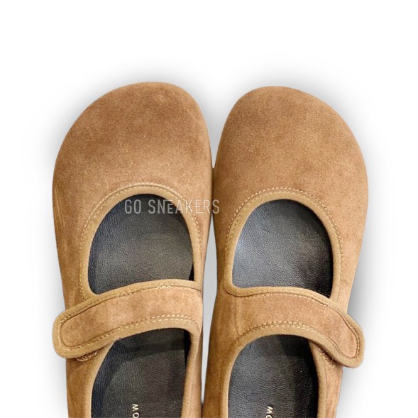 Женские балетки The Row Ballet Suede Brown