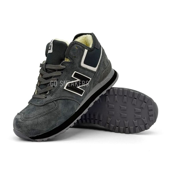 Женские зимние кроссовки New Balance 574 Winter Dark Grey