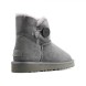 Женские непромокаемые мини угги с пуговицей Bailey Button Mini Grey II