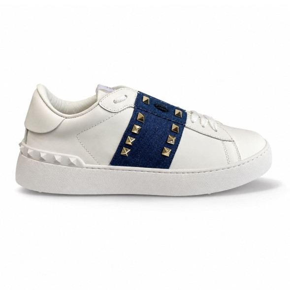 Женские кроссовки Valentino Runner Thorns White Blue