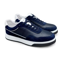 Brunello Cucinelli Leather/Suede Navy