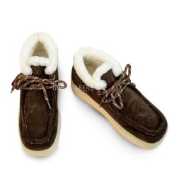 Miu-Miu Chukka Platform Chocolate