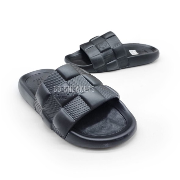 Унисекс шлепки Louis Vuitton Flip-flops Black