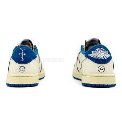 Travis Scott x Fragment x Nike Air Jordan 1 Low OG White/Blue