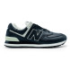 Унисекс кроссовки New Balance 574 Leather Black/White