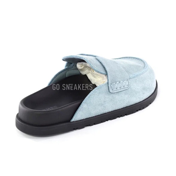 Унисекс тапочки Hermes Slippers Light Blue