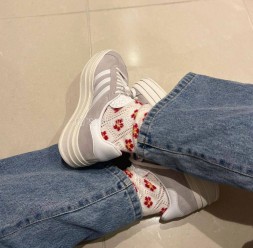 Adidas Gazelle Suede Platform Grey