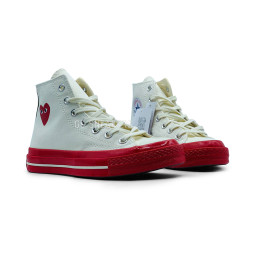 Converse X Comme Des Garcons Play White